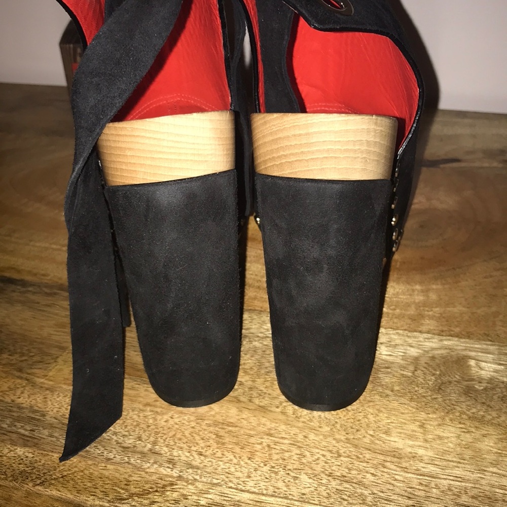 Proenza Schouler Black Suede Platform Heels Size 39 - Picture 7 of 8